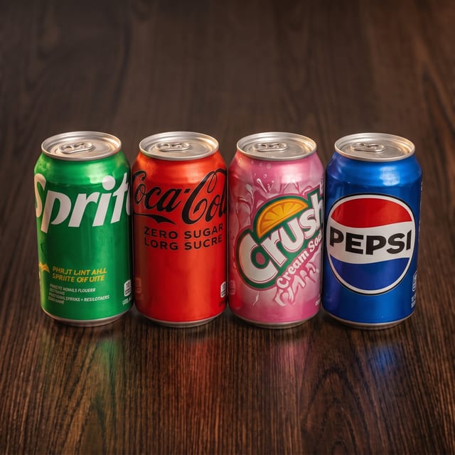 Cans of Pop.